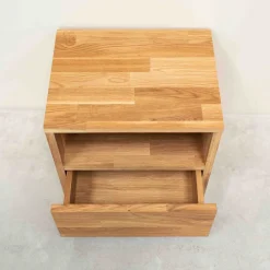 Table de chevet en bois massif de chêne Danemark 1 - NordicStory
