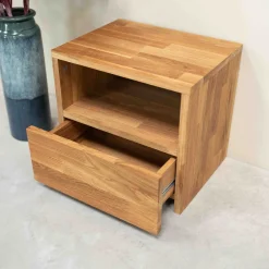 Table de chevet en bois massif de chêne Danemark 1 - NordicStory