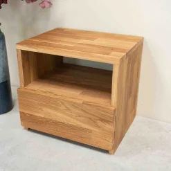 Table de chevet en bois massif de chêne Danemark 1 - NordicStory