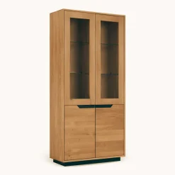 Vitrine en bois massif de chêne Bremen 2 - NordicStory