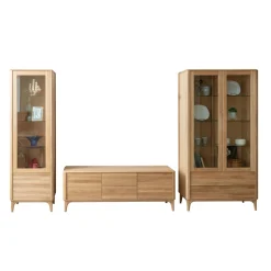 Vitrine en bois massif de chêne Oxford 2 - NordicStory