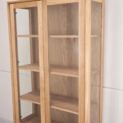 Vitrine en bois massif de chêne Kodama - VESKOR