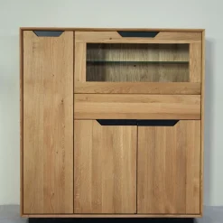 Vitrine en bois massif de chêne Bremen 3 - NordicStory