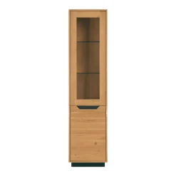 Vitrine en bois massif de chêne Bremen 1 - NordicStory